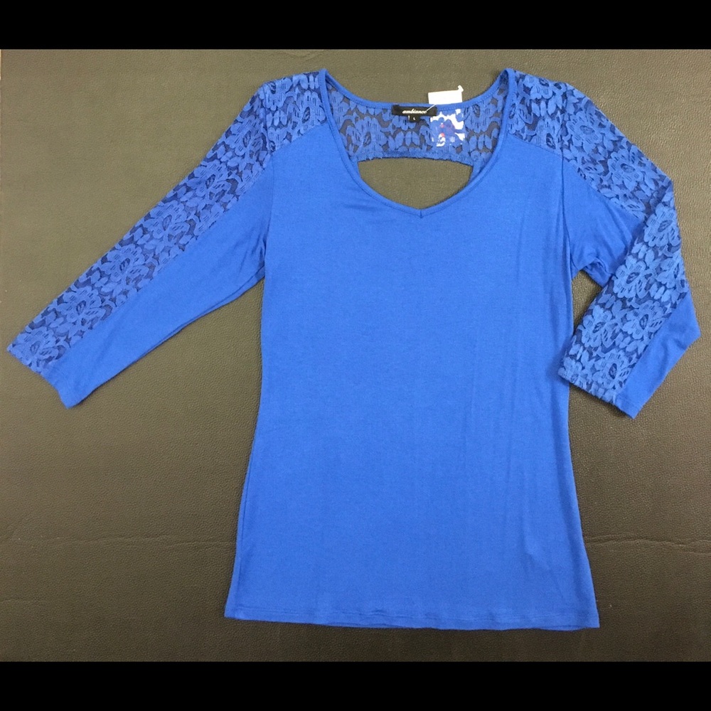 Royal Blue Lace Top